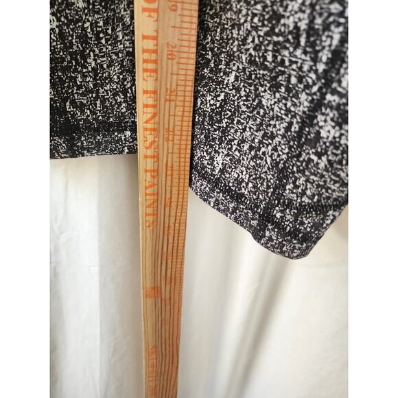 Lululemon Leggings Pace Rival Crop Size 10 Line Up Black White Pockets Luxtreme - Picture 9 of 10